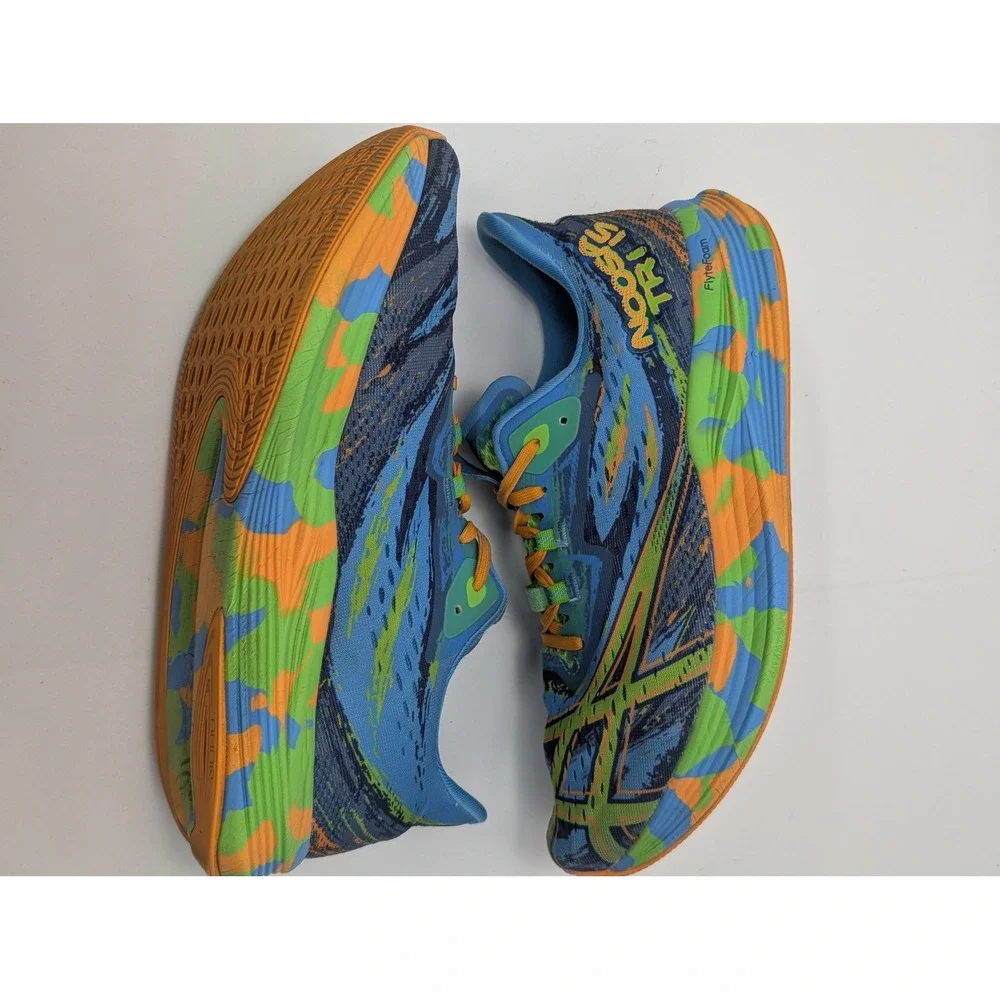 ASICS Noosa Tri 15 Mens Running Shoes Blue Orange Green 1011B609 US 10